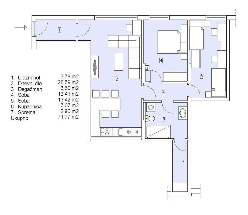Apartments Mobine Metković 外观 照片